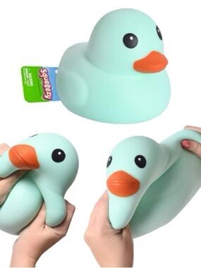 Squeezy Squishy Teal Duck Fidget Toy